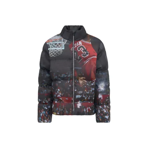 Джордан Хлопковый пуховик Мужской Черный