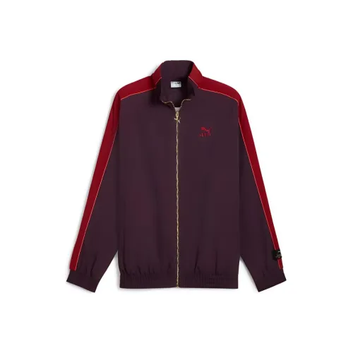 PUMA PLAY LOUD T7 Куртки и Пальто Унисекс Темно-Красный