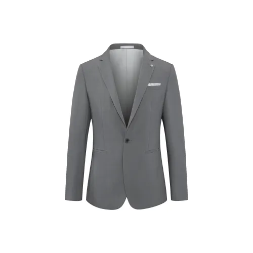 LAXDN Бизнес-костюм мужской серо-зеленый