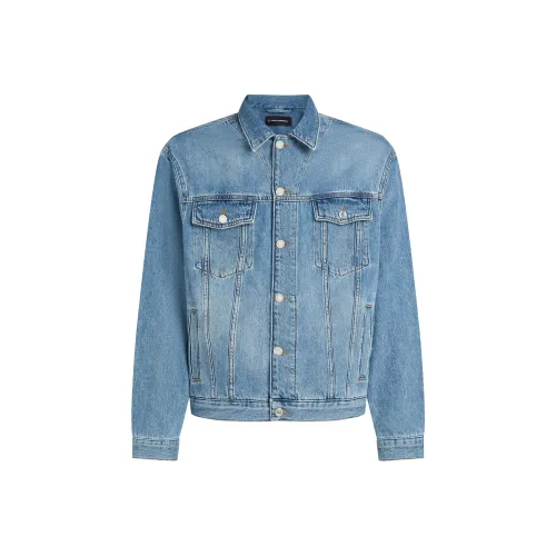 KARL LAGERFELD SS25 Denim Jacket Men's Blue