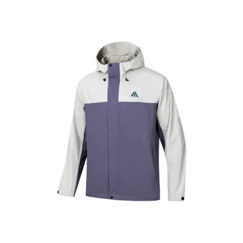 ANTA Ветровка Мужская Серый Фиолетовый