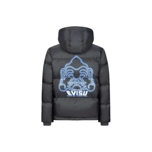 EVISU Пуховик Мужской Темно-Серый