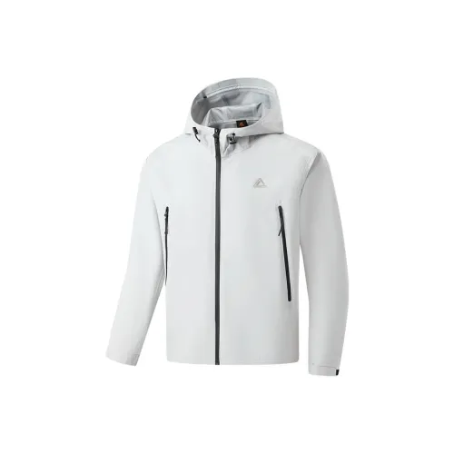 PEAK THREE PROOF Ветровка Мужская Светло-Серебристо-Серый