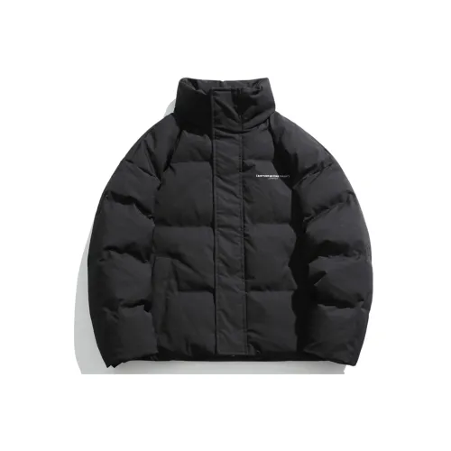 CELUCASN Хлопковый пуховик унисекс черного цвета