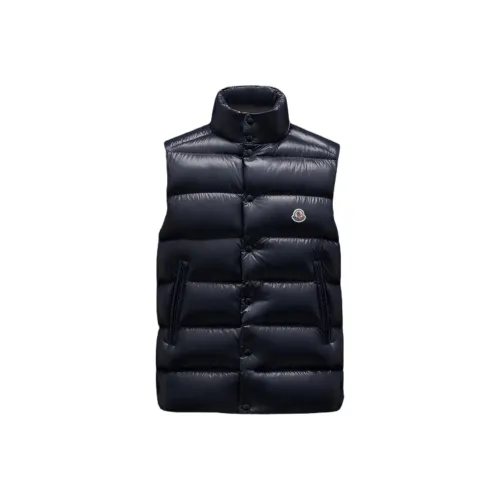 Moncler Tibb Series Морской синий Мужской пуховый жилет