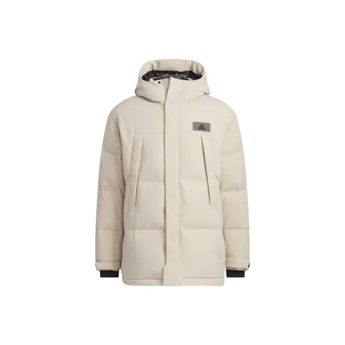 Adidas Светлый хаки/Черный Мужской Пуховик