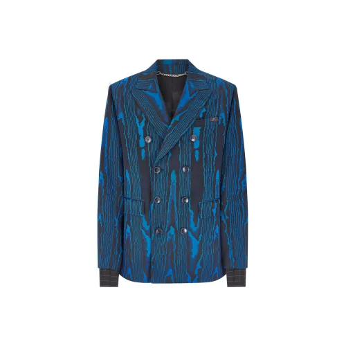 MARTINE ROSE Бизнес-костюм мужской синий черный