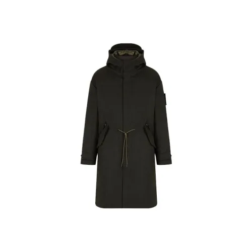 EMPORIO ARMANI Sustainable Collection Пальто Мужское Черное