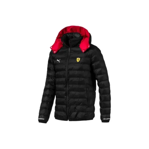 PUMA Ferrari Черный Мужской Пуховик