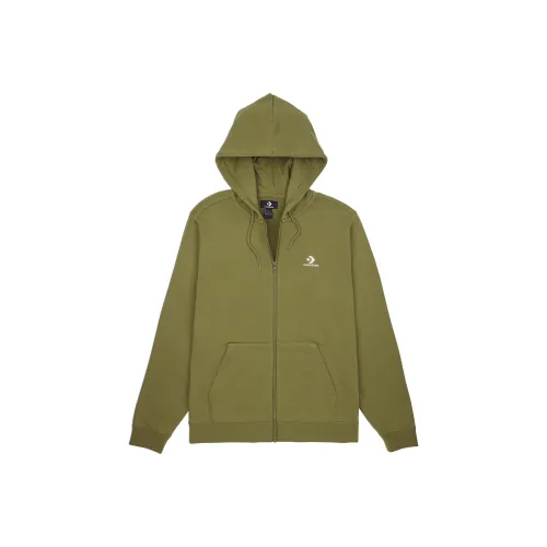 Converse Star CHEV EMB Куртки Пальто Унисекс Зеленый