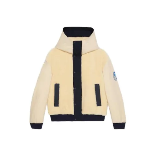 GUCCI FW23 Velvet Feel Coat Men's Beige