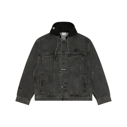 Aape FW24 Denim Jacket Men's Black