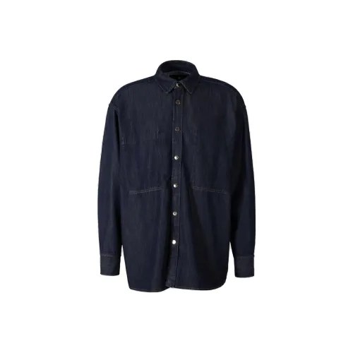 ETRO Темно-синие мужские куртки