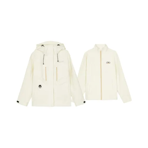 Skechers AW24 Водонепроницаемый и Ветрозащитный для сохранения тепла Ветровка Унисекс Миндально-белый