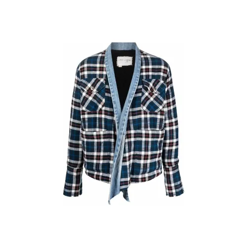 GREG LAUREN Морской Синий Мужские Куртки