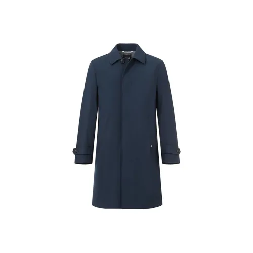 Hugo Boss Темно-синий Мужской Пальто