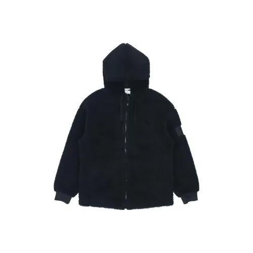 PUMA Повседневный Черный Мужской Бархат Куртка