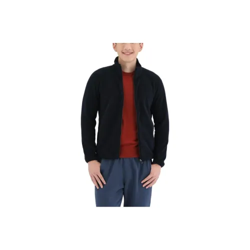 UNIQLO Воротник-стойка Облегающий Длинный рукав Куртка Мужская Черная