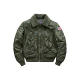 Армейский зеленый (съемный меховой воротник, стиль)