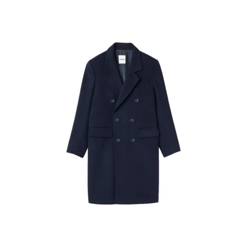 Sandro Темно-синий Мужской Пальто