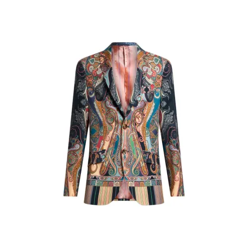 ETRO Многоцветный Мужской Деловой Костюм