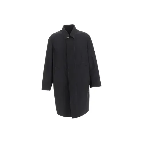 Lemaire Черное Мужское Пальто