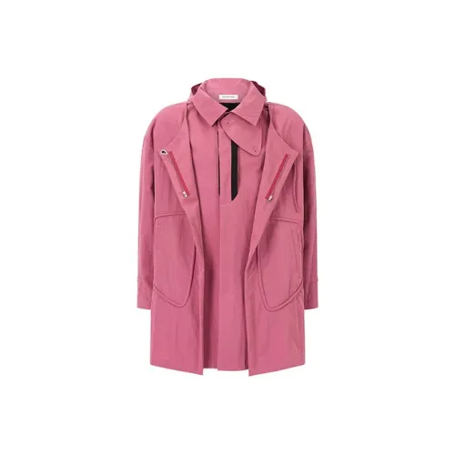 Kiko Kostadinov совместное брендирование Розовое Мужское Пальто