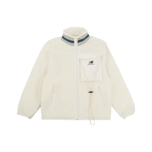 New Balance Leisure Lifestyle Series Белый Унисекс Бархатные куртки