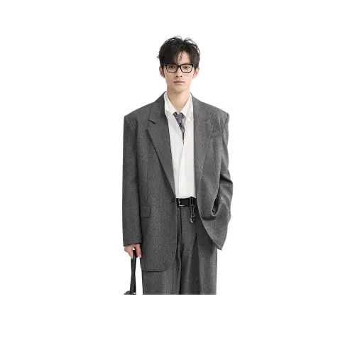 EARL JOEL Бизнес-костюм мужской спокойный серый