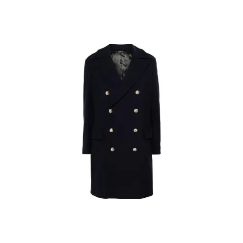 BALMAIN Темно-синий мужской пальто