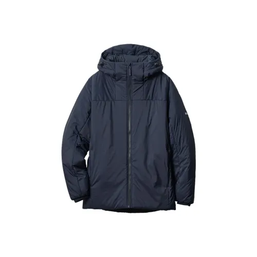 UNIQLO Хлопковый пуховик Мужской Темно-синий