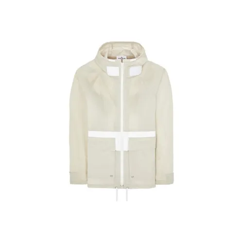 STONE ISLAND Песочный унисекс куртки