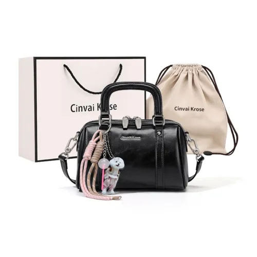 CinvaiKrose Сумка через плечо из коровьей кожи с синтетической кожей маленькая сумка женский экрю черный