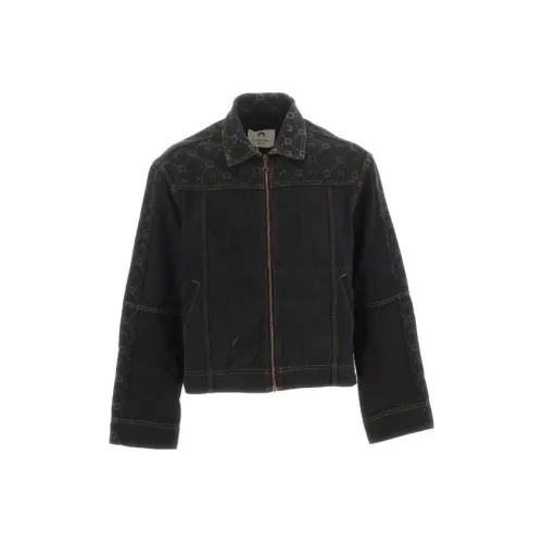 Marine Serre Черные Мужские Куртки