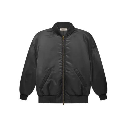 Fear Of God FW22 Twill BOMBER Хлопковый пуховик Унисекс Черный