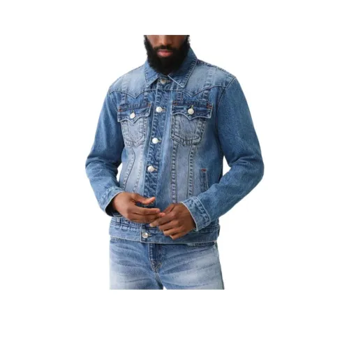 TRUE RELIGION Denim Куртка Мужская Синяя