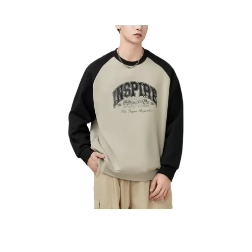 361° Life Collection Толстовка Мужской Песочно-коричневый Белый Супер-черный