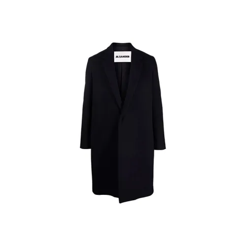 JIL SANDER Темно-синий Мужской Пальто