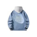 Синий с капюшоном - K708