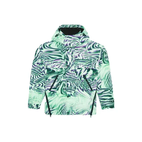 DIESEL FW22 Хлопковый пуховик Унисекс Черный Белый Зеленый