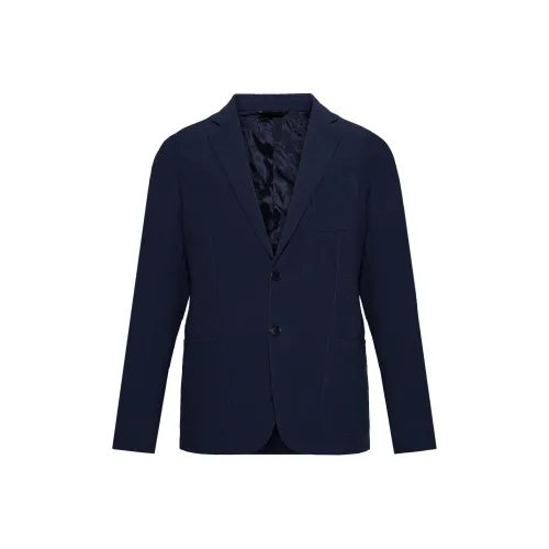 GIORGIO ARMANI FW24 Бизнес-костюм Мужской Морской Синий