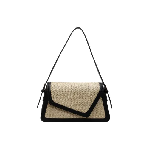 Wenpercy Плетеная сумка через плечо женская черная коричневая