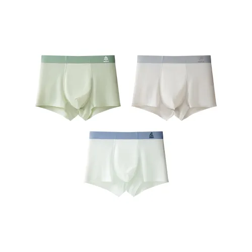 MIIOW Трусы 3 упаковки [Светло-зеленый + Светло-зеленый + Светло-серый] Подростки