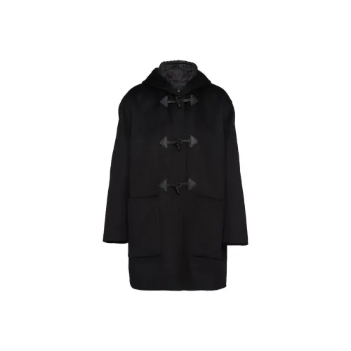 PRADA Мужское черное пальто