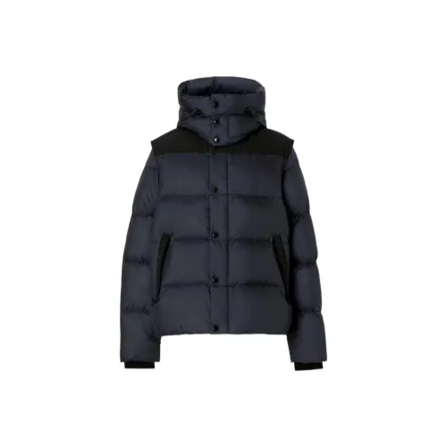 Burberry FW22 Пуховик Мужской Морской Синий
