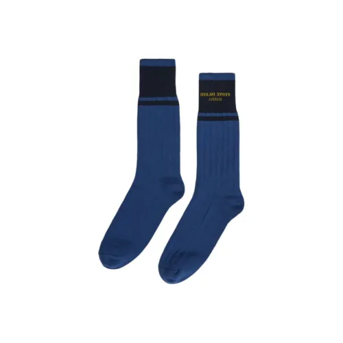 STONE ISLAND Marina 1 Pack Blue Men's Mid Shin Sock