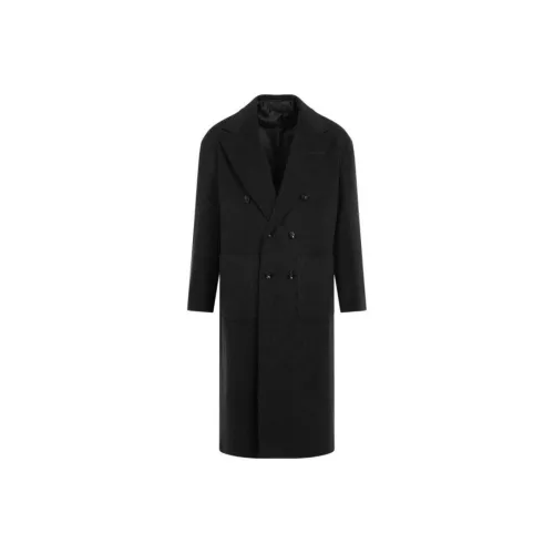 KITON Мужское черное пальто
