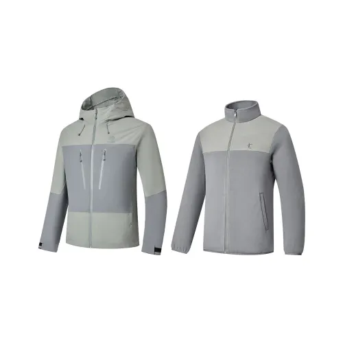 QIAODAN Mountain God Series Прогулка Серый Мужской Ветровка