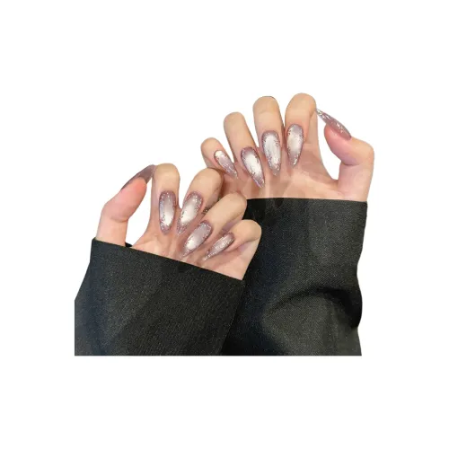 Yun Yue Joe Цветочное великолепие Изящный Роскошь Wa Красота False Nail Длинный Фиолетовый Однотонный Новый китайский стиль