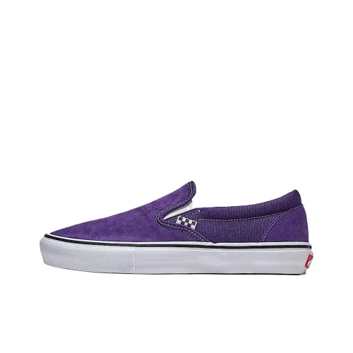 Vans Slip On Low Top Скейтборд Кроссовки Унисекс Фиолетовый